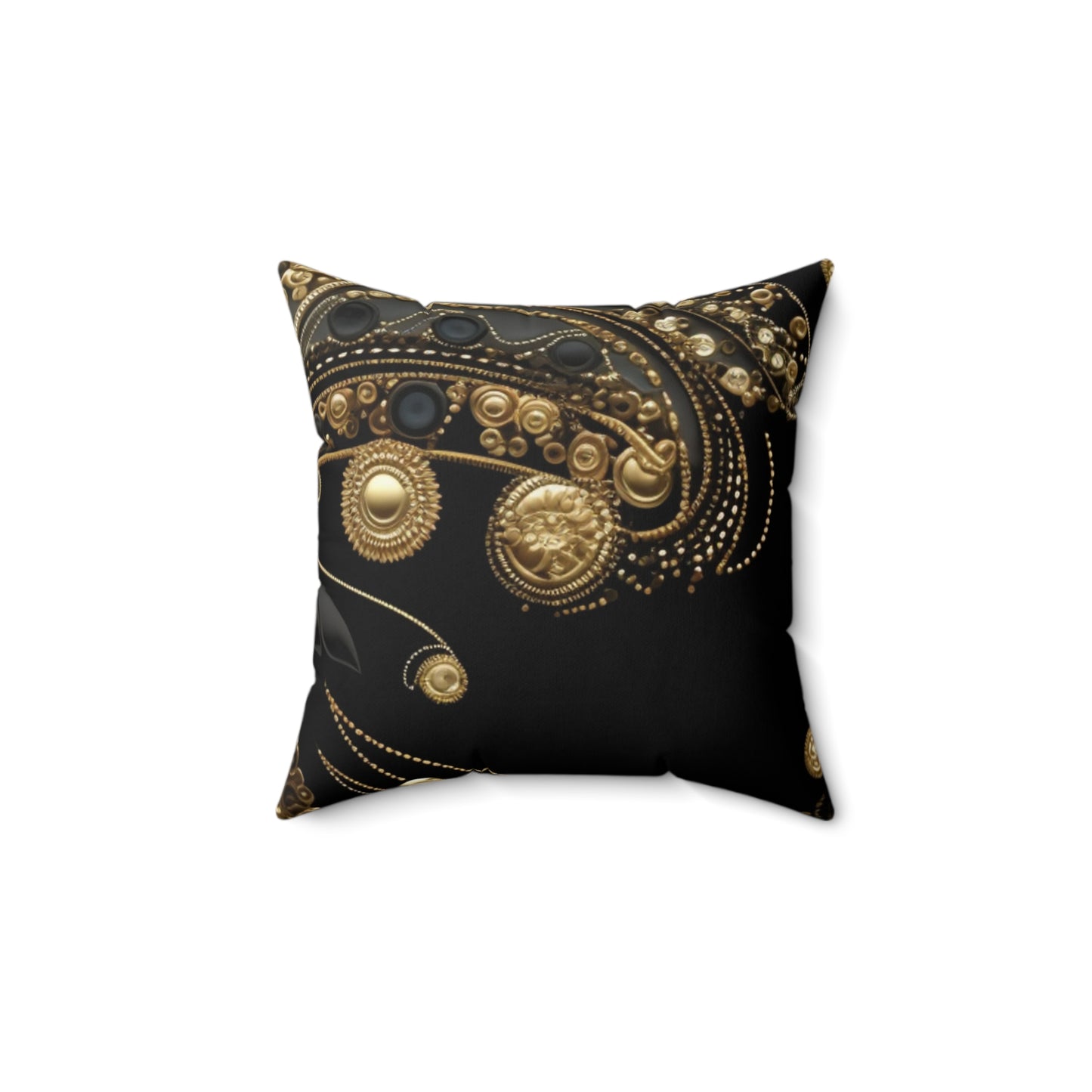 Black, White, and Gold Pearl - Pillow Case
