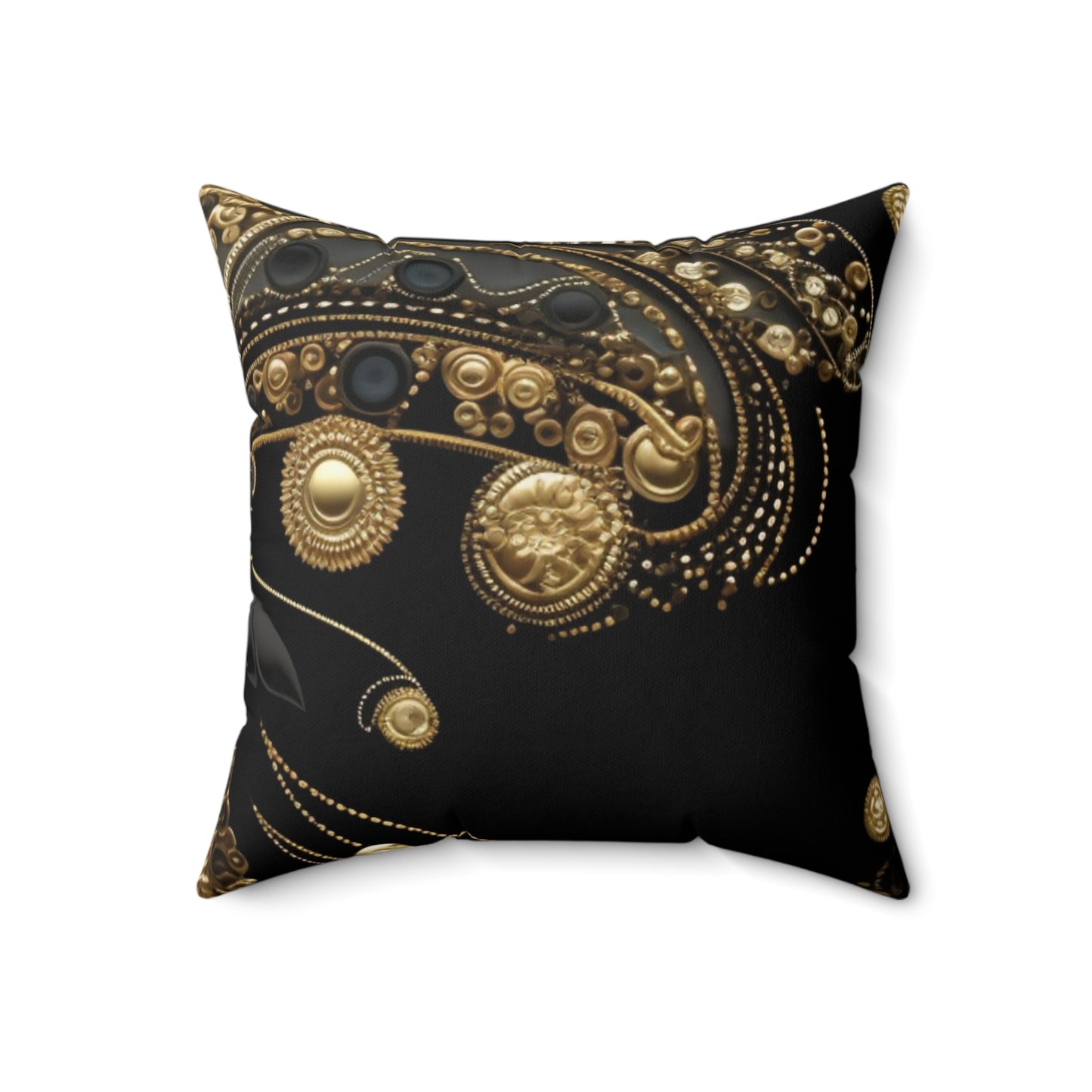 Black, White, and Gold Pearl - Pillow Case