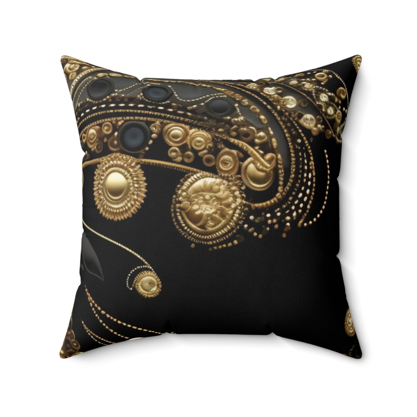 Black, White, and Gold Pearl - Pillow Case