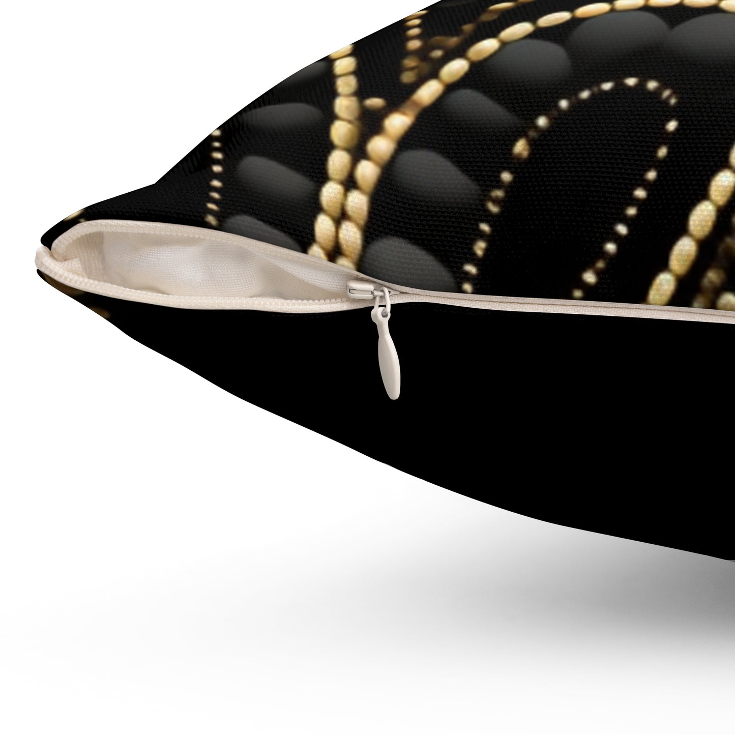 Black, White, and Gold Pearl - Pillow Case