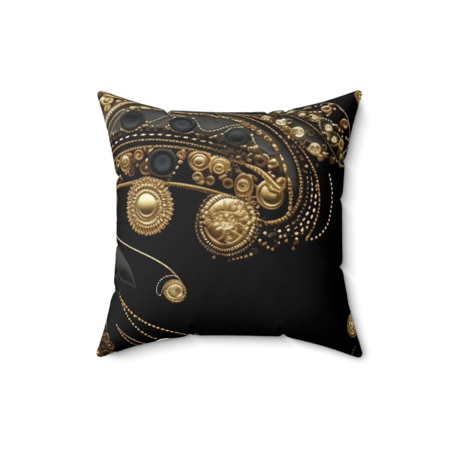 Black, White, and Gold Pearl - Pillow Case