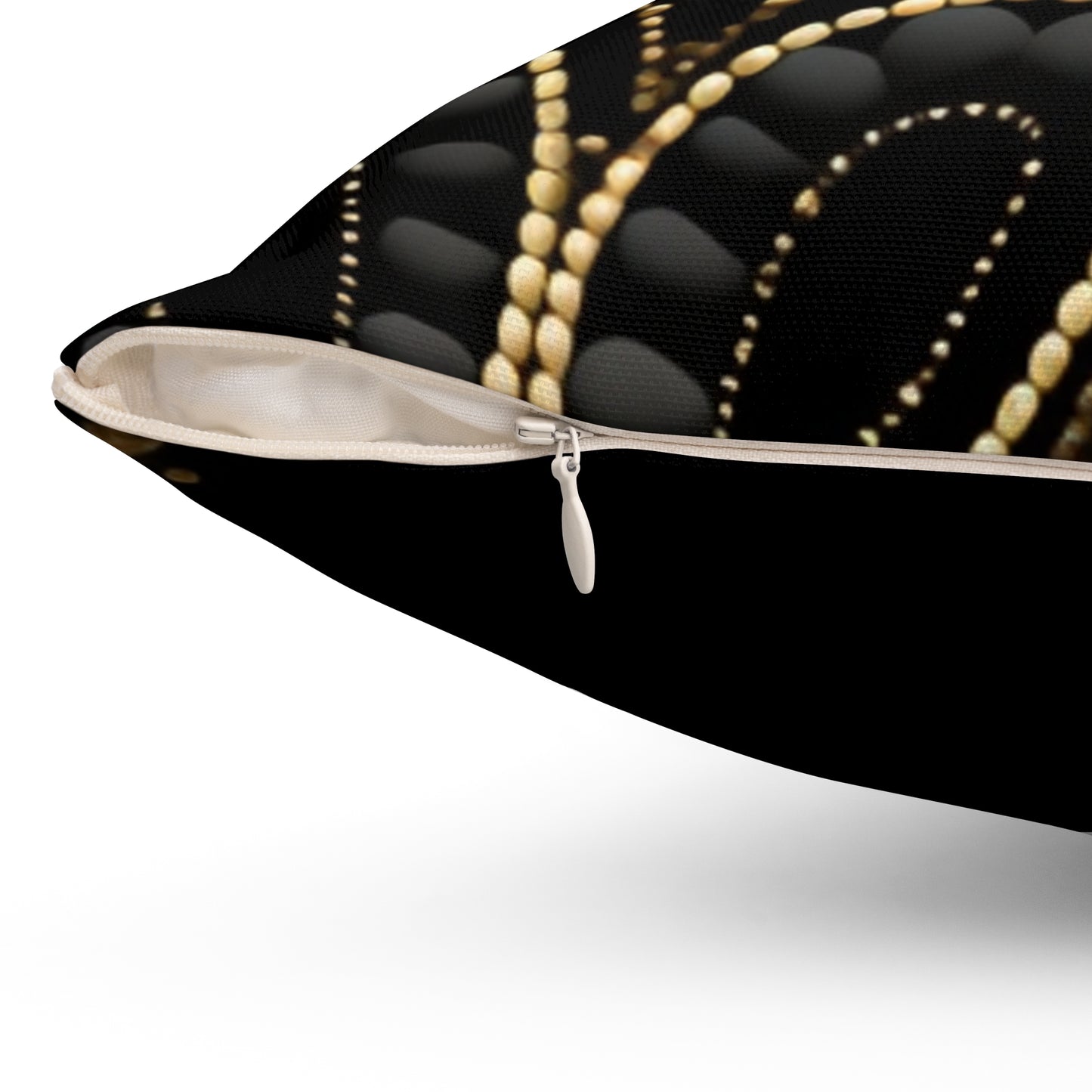 Black, White, and Gold Pearl - Pillow Case