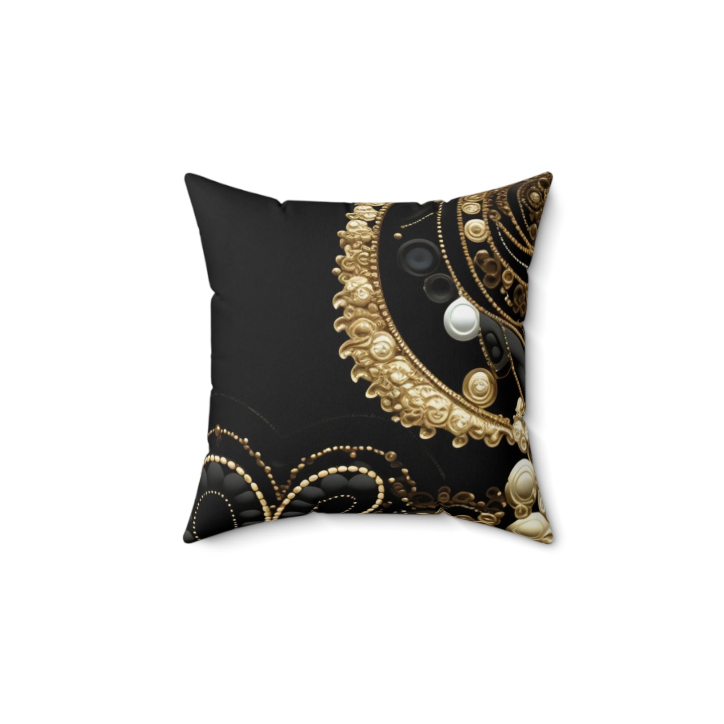 Black, White, and Gold Pearl - Pillow Case