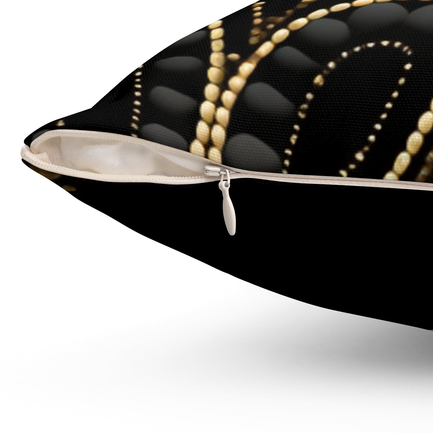 Black, White, and Gold Pearl - Pillow Case