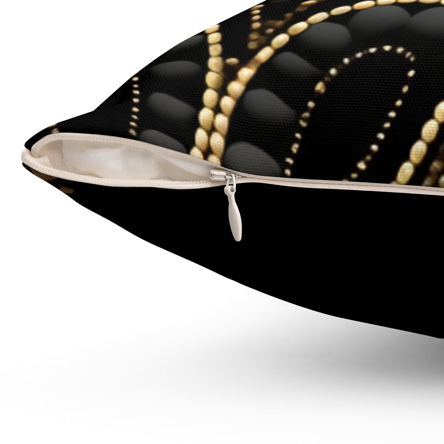 Black, White, and Gold Pearl - Pillow Case