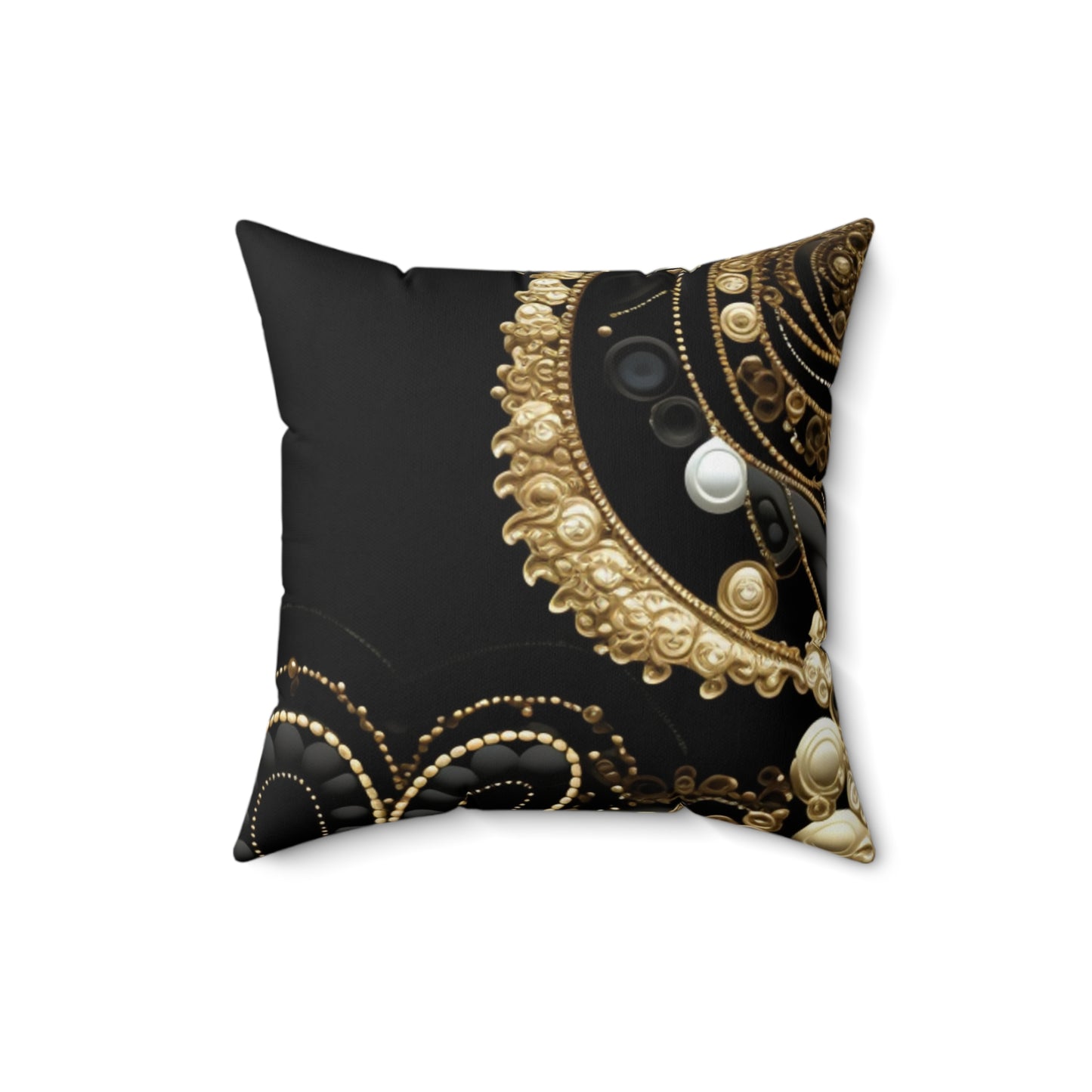 Black, White, and Gold Pearl - Pillow Case